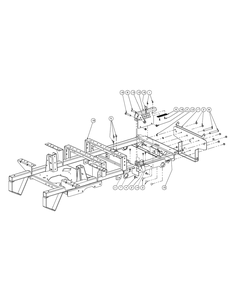 Frame Assembly (2009) Diagram and Parts List for M60-KH (53BH8CT6050-27HP-OHV)(2009 & Before) Cub Cadet Lawn Tractor